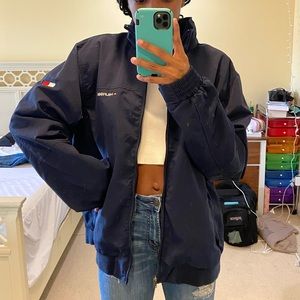 Dark Blue Tommy Hilfiger Oversized Jacket